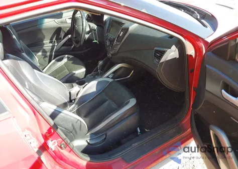 2014 Hyundai Veloster Turbo W/Black из США, поврежденный, VIN KMHTC6AE7EU196774